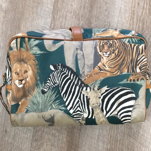 Herz 90’s vintage Safari travel crossbody purse bag - Picture 13 of 16